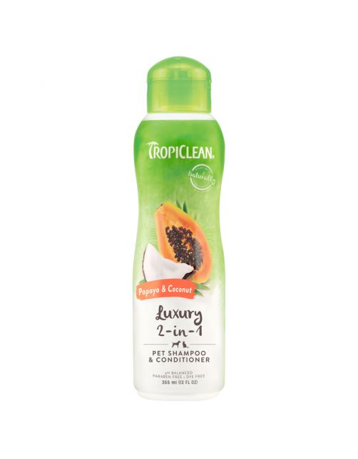 Tropiclean Luxury Shampoo 2 In 1 - Hondenvachtverzorging - 355 ml