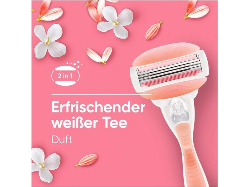 Gillette Venus Rasierklingen CG Spa Breeze 12 Stück Ersatzklingen für Damen mit erfrischendem Duft von weissem Tee
