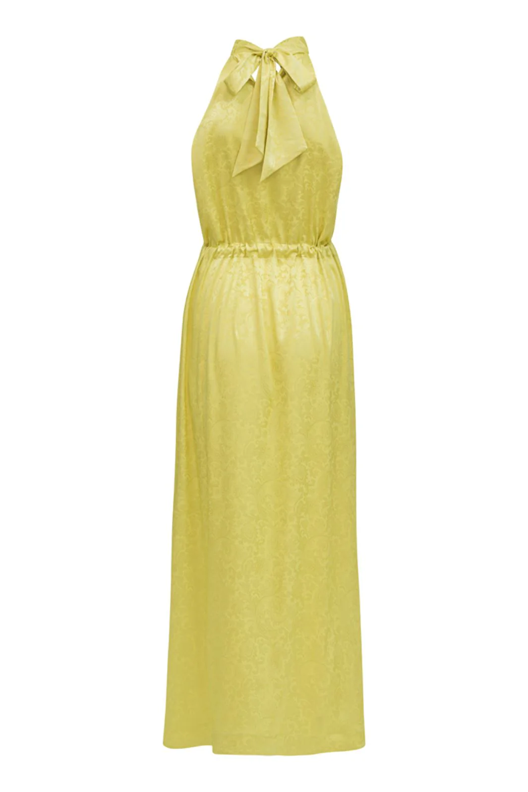 Karmamia Layla Dress yellow paisley jacquard