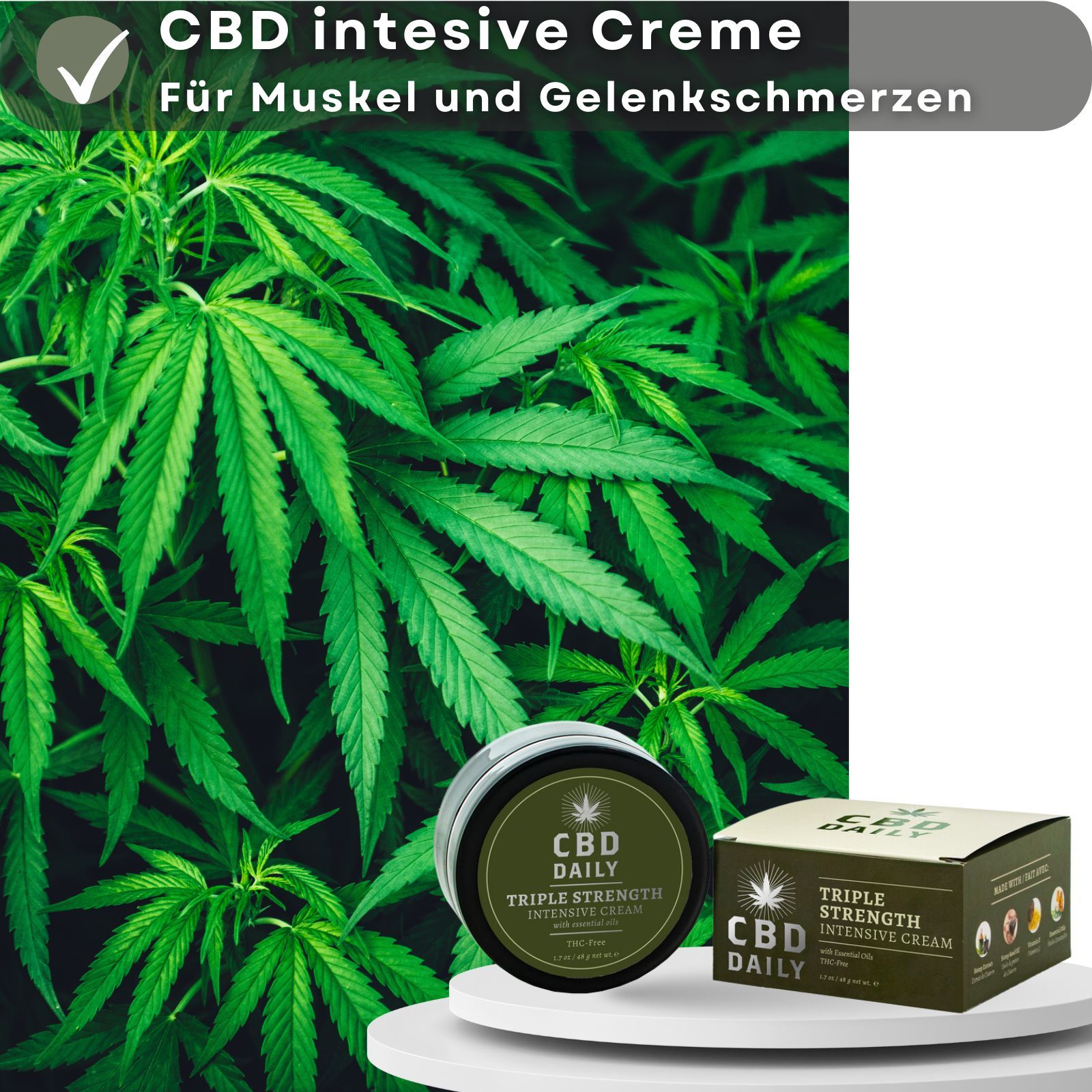 Lovelyness - CBD Creme Triple Strength für Muskeln und Haut