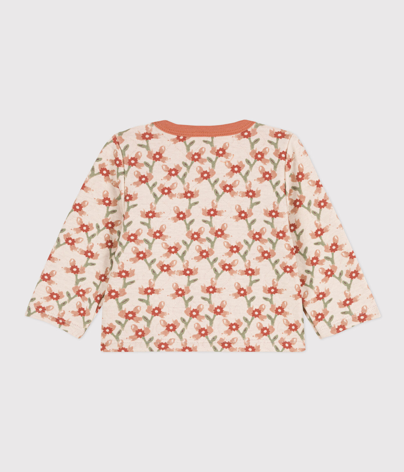 Cardigan en tubique matelassé imprimé bébé
