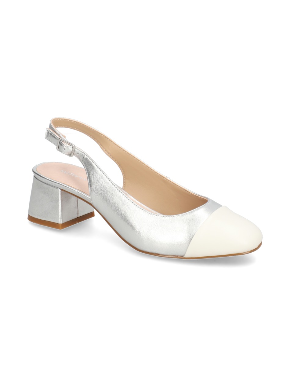Glattleder Slingpumps