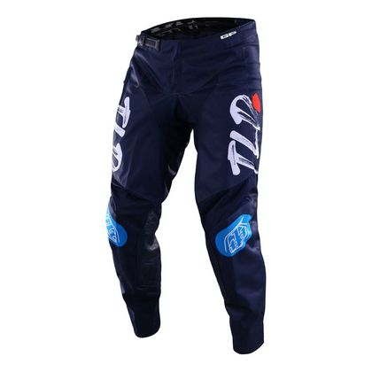 Pantalon cross TroyLee design GP PRO PARTICAL YOUTH - Bleu / Orange