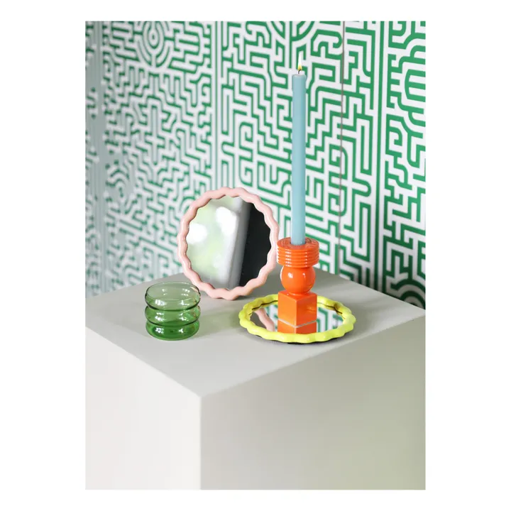 &Klevering Miroir à poser Zigzag | Rose