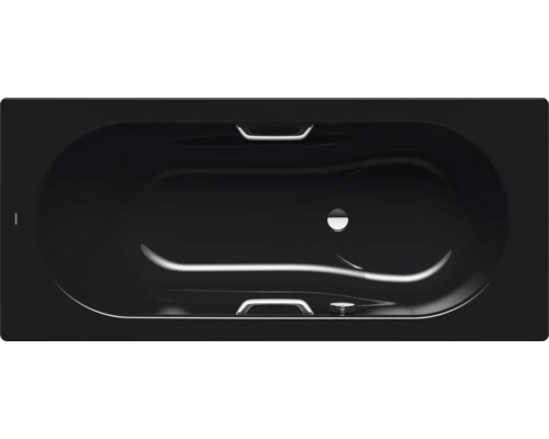 Kaldewei Vaio Set Star 955 ligbad, 75 x 170 cm, glanzend zwart, 233500010701