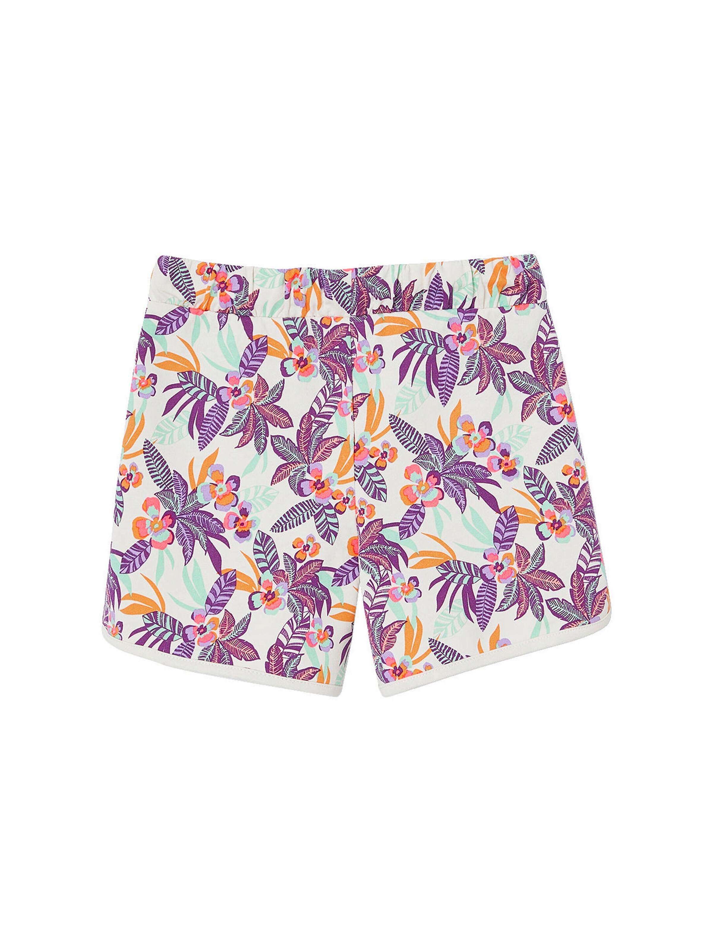 Vertbaudet Mädchen Sweatshorts mit Recycling-Polyester wollweiß