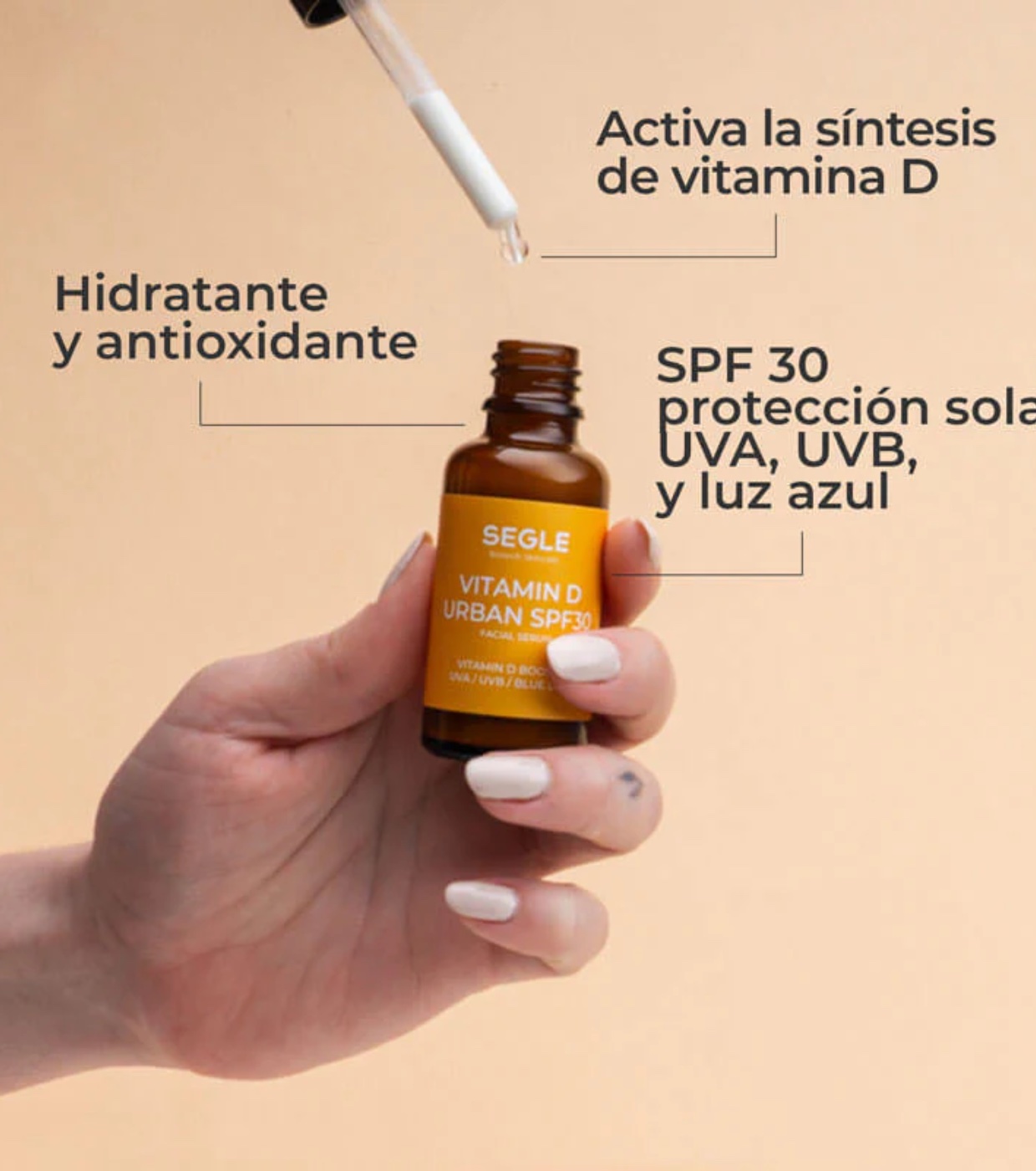 SEGLE - Pacote de vitamina D FPS30 + retinol - Todos os tipos de pele