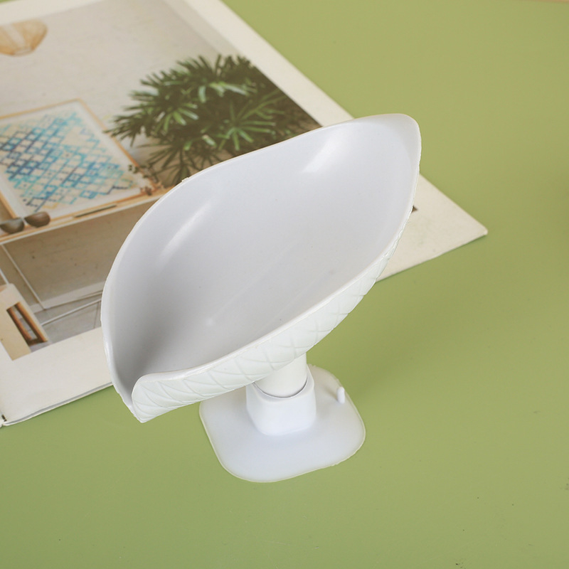 Multifunktions Seifen Schale Küchen Schwammhalter Küchen Badezimmer Organizer mit Saugnapf Halterung - Grau