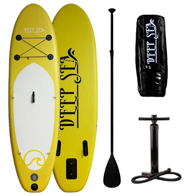 Deep Sea SUP Board sæt Standard 275cm, Gul