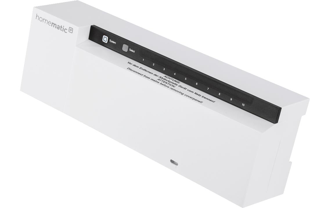 Smart Home Funk-Fussbodenheizungsaktor 230 V 10-fach<br>Zur komfortablen Steuerung der Fussbodenheizung und Bodenheizung – HmIP-FAL230-C10