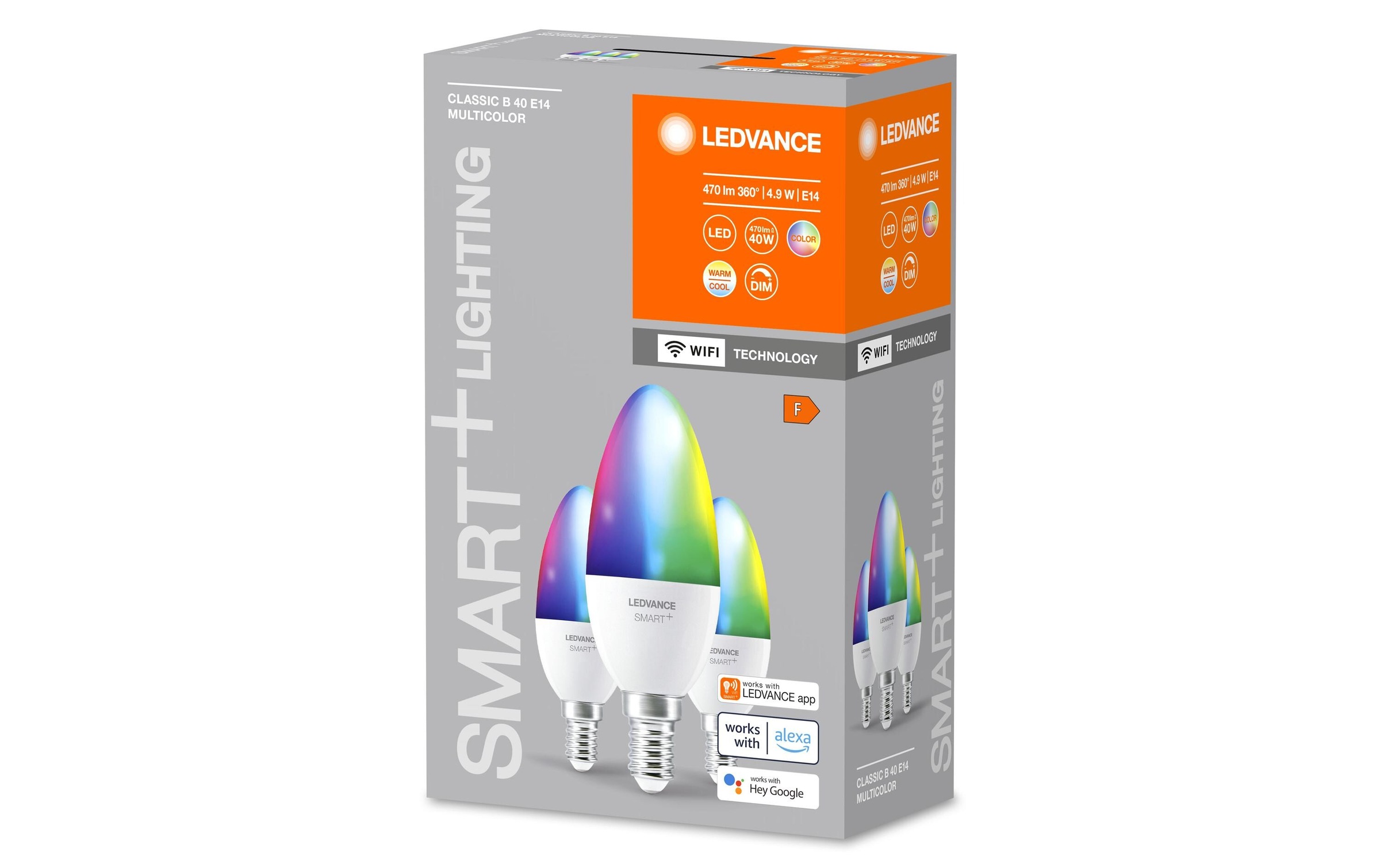 LED-Leuchtmittel »SMART+ WiFi Candle B40, E14, RGBW, 3 Stück« E14 Farbwechsler