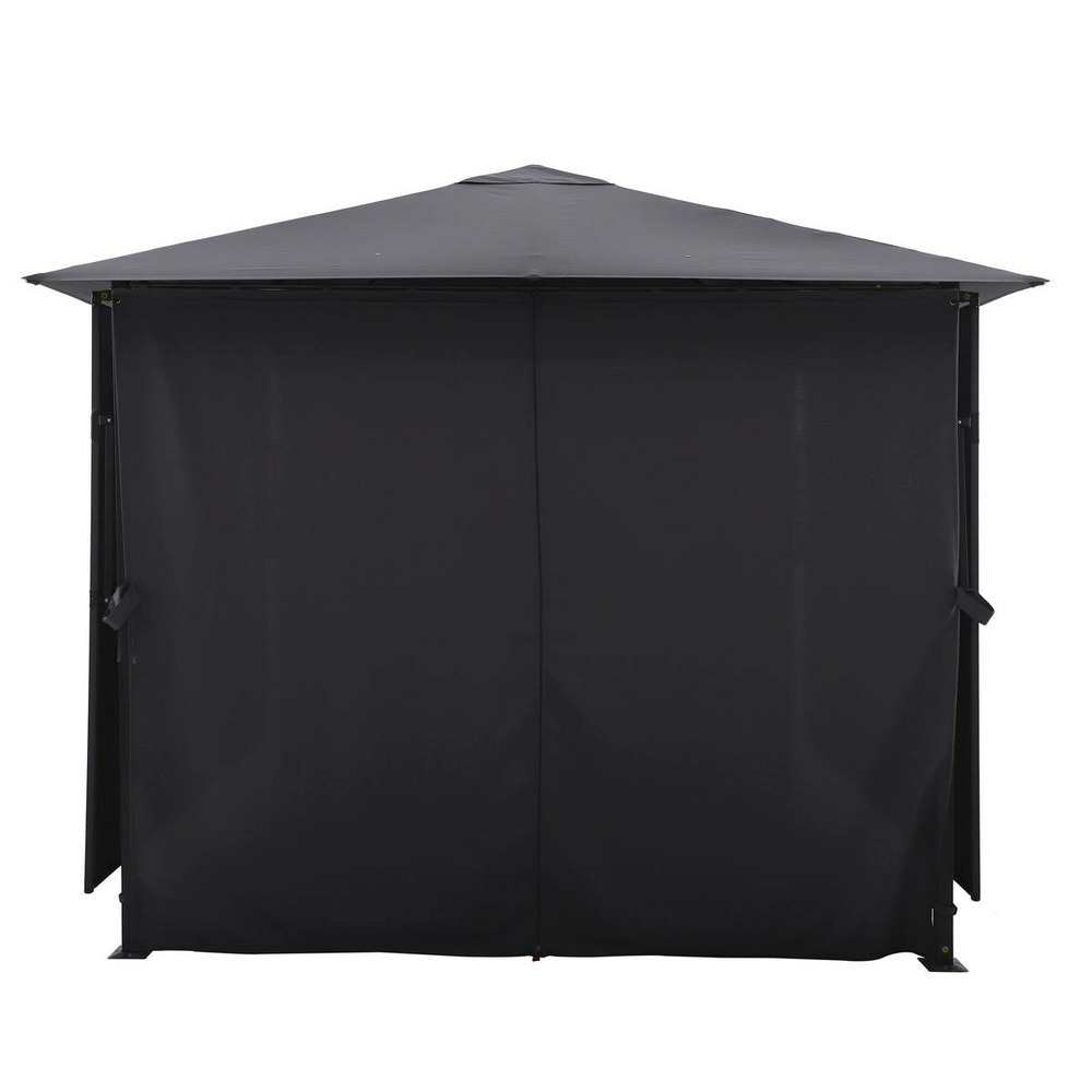 Rideaux pour tonnelle omelya ardoise