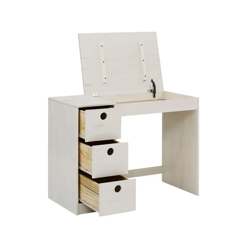 Alpi - Bureau met 3 lades in wit