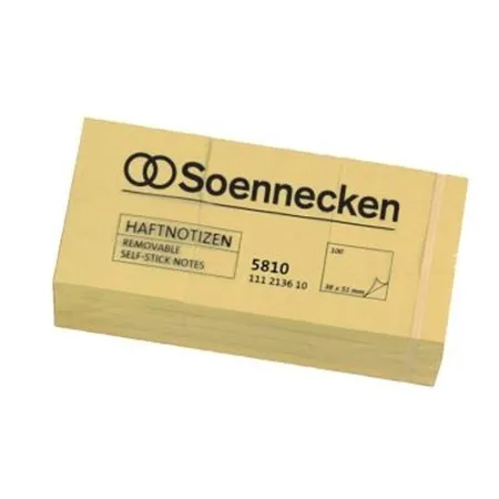 Soennecken Haftnotiz 40 x 50 mm (B x H) gelb 100 Bl./Block