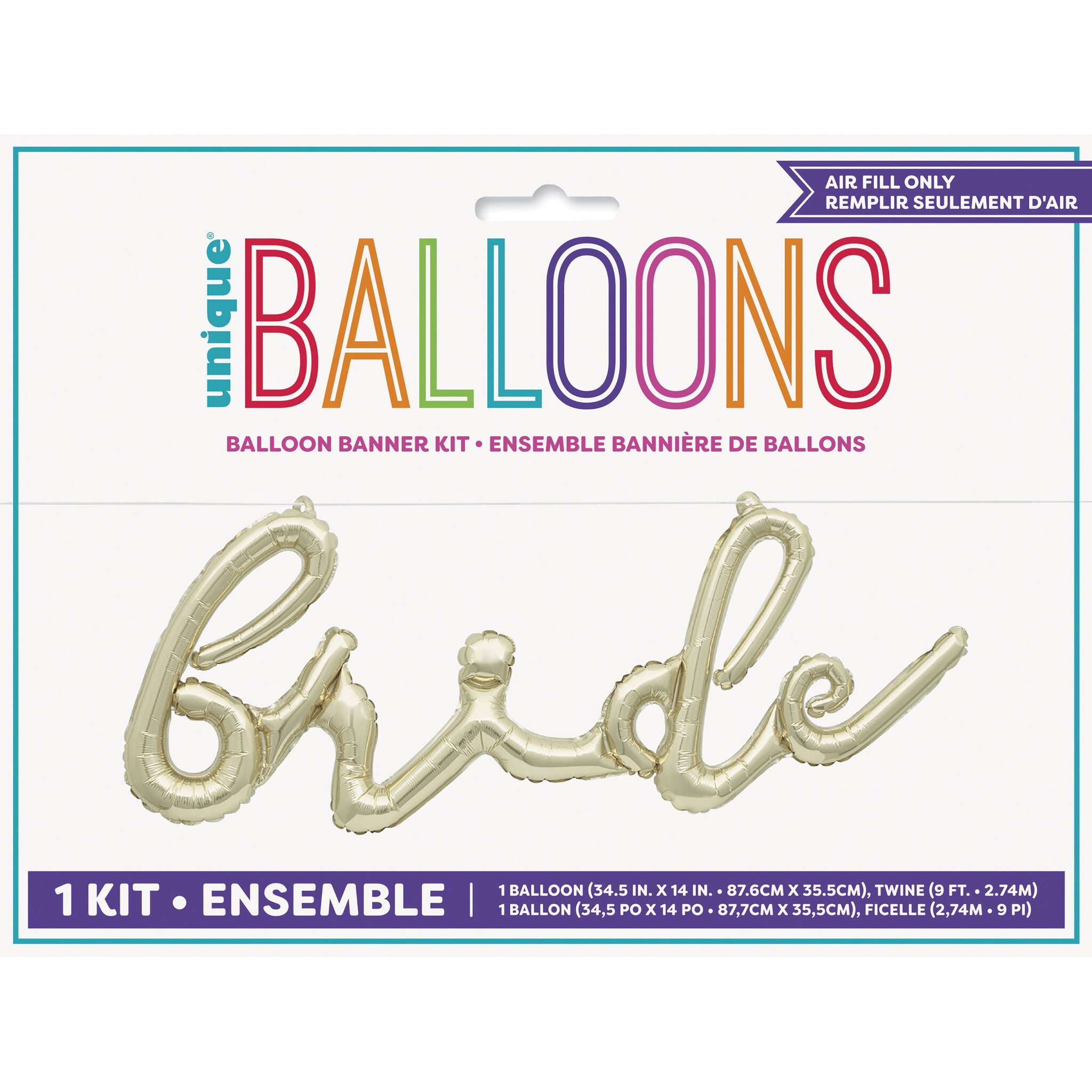Bruiloft Ballon Goud Folie 3m