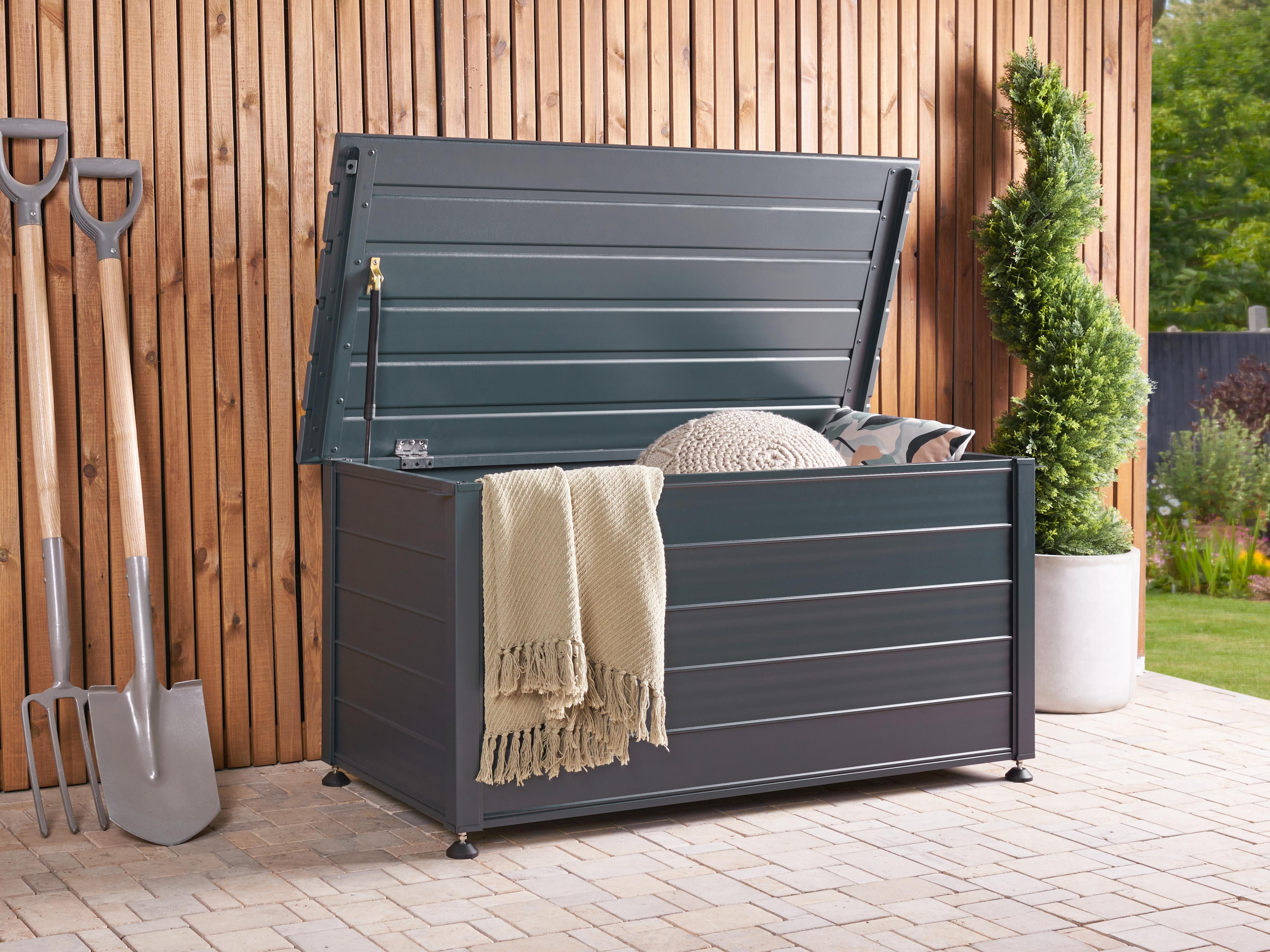 Kussenbox CAMPALTO 123 cm 60 cm Donkergrijs