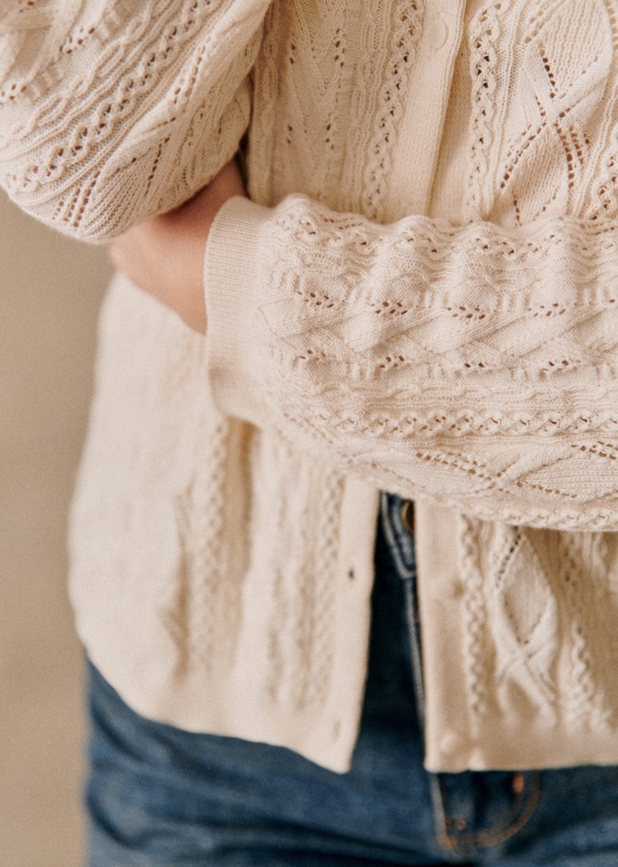 Gilet Ruben - Ficelle - E-SHOP/MAILLE 5905433