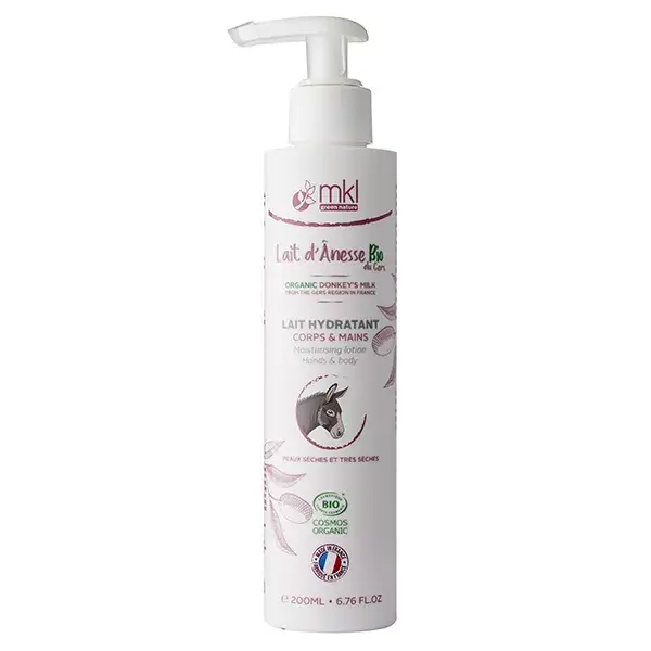 Loção hidratante MKL Green Nature com leite de burra orgânico, 200ml