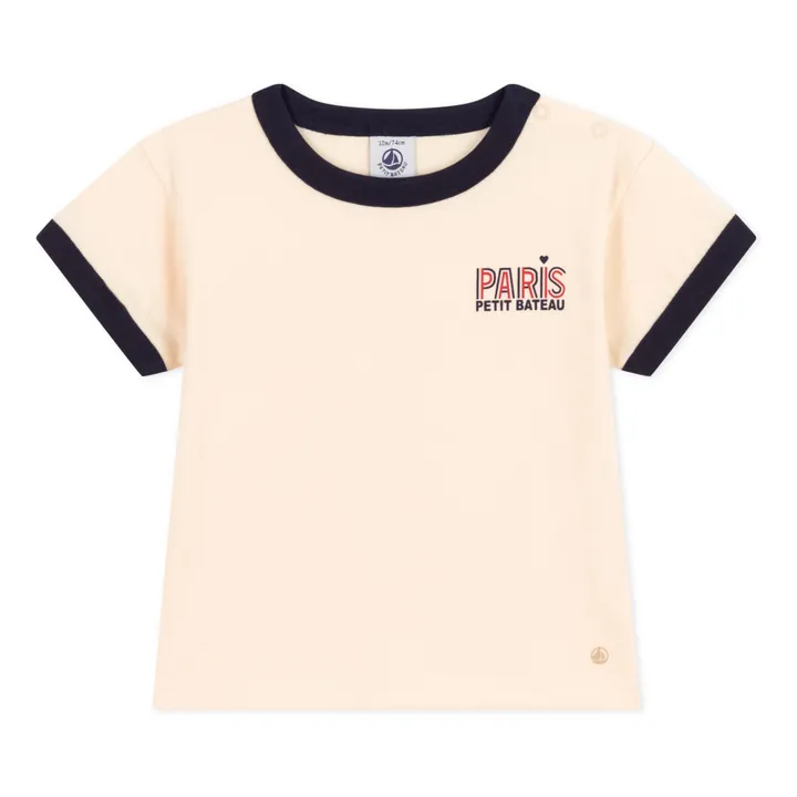 Petit Bateau T-shirt Manitou Paris | Ecru