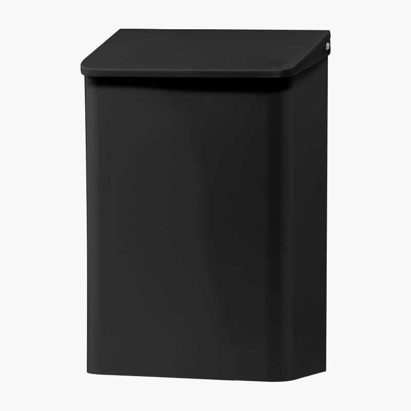 Postkasse, stål, svart