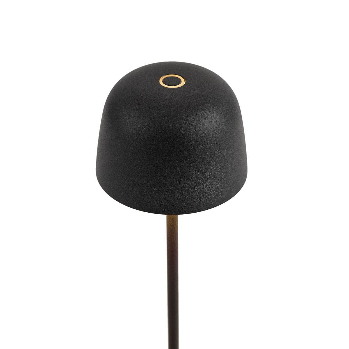 Tafellamp zwart incl. LED oplaadbaar met laadstation IP65 - Raika