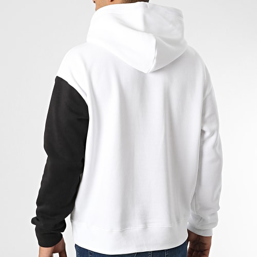 Sweat Capuche Stacked Colorblock 1892 Blanc