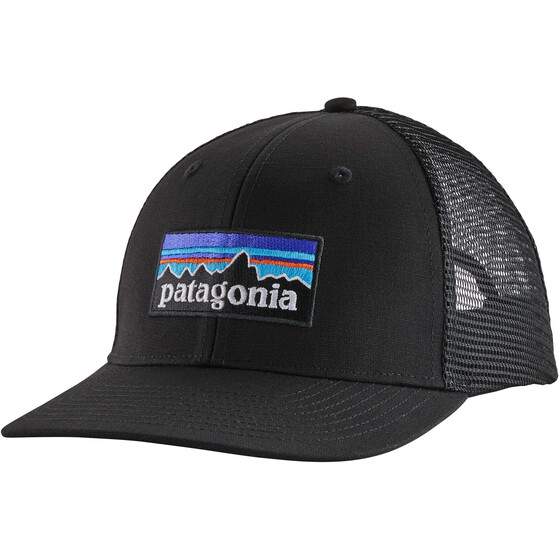 Patagonia P-6 Logo Trucker Hat Black Unisex FA24
