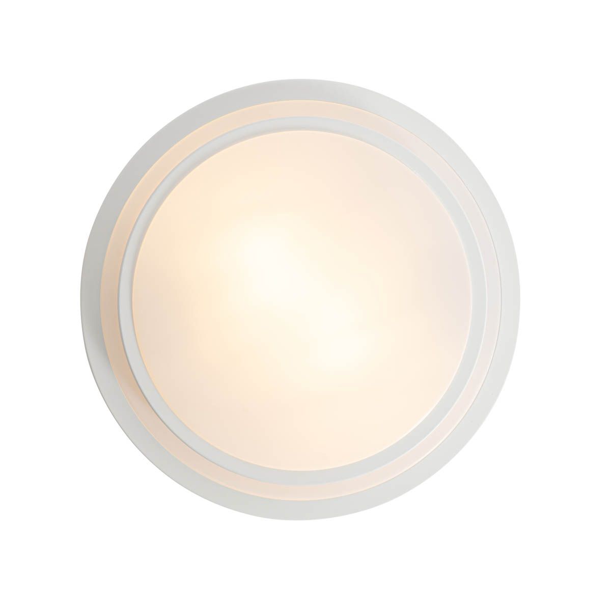 Moderne plafondlamp wit 35 cm IP44 - Walden