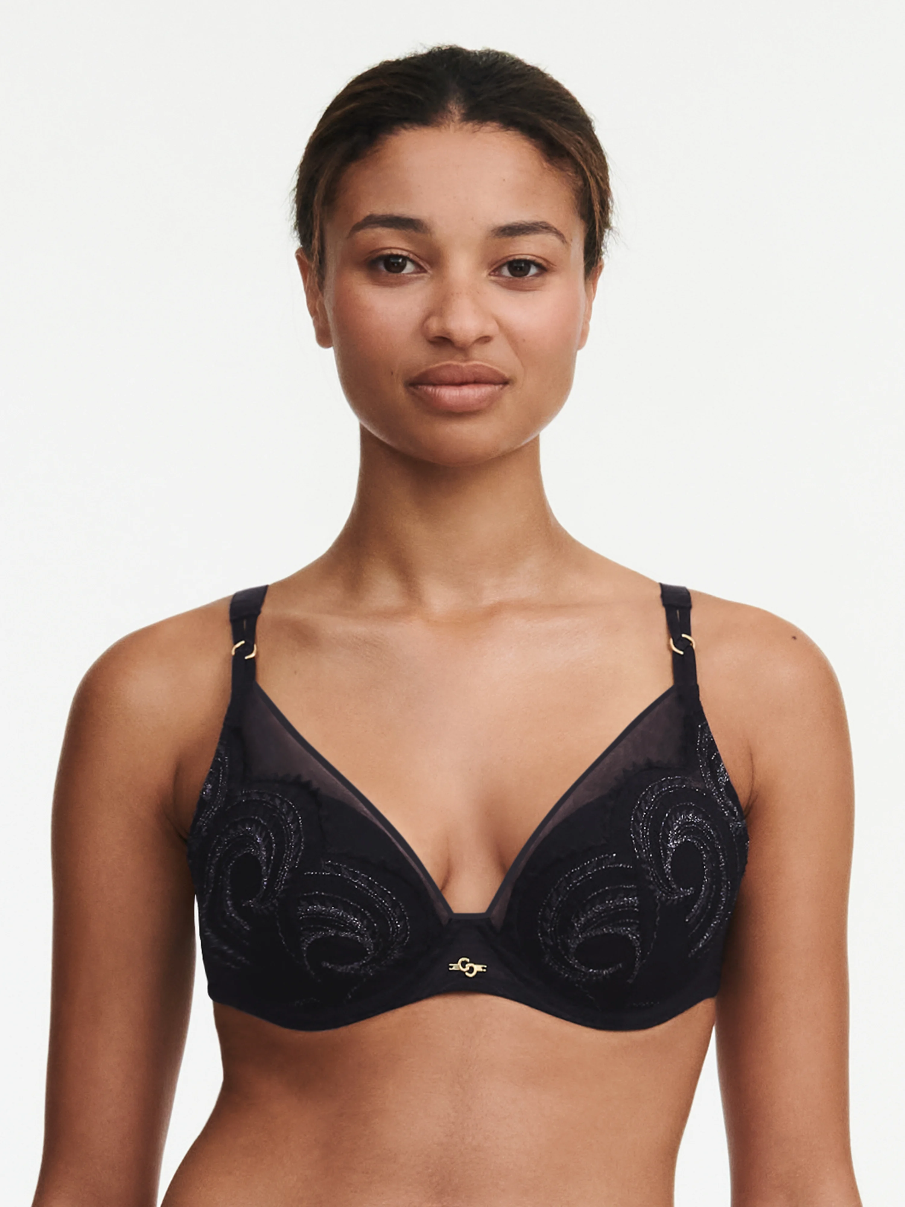 MYSTIC DREAM - Soutien-gorge coques plongeant broderie | Multicolore