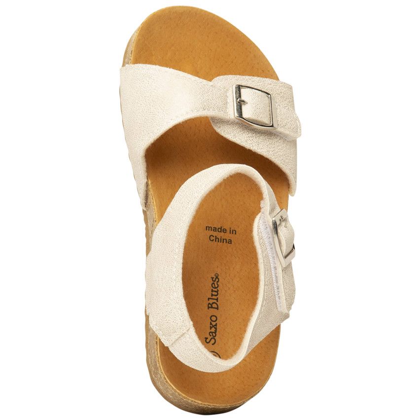 Sandales argentées pour fille - Gris chiné