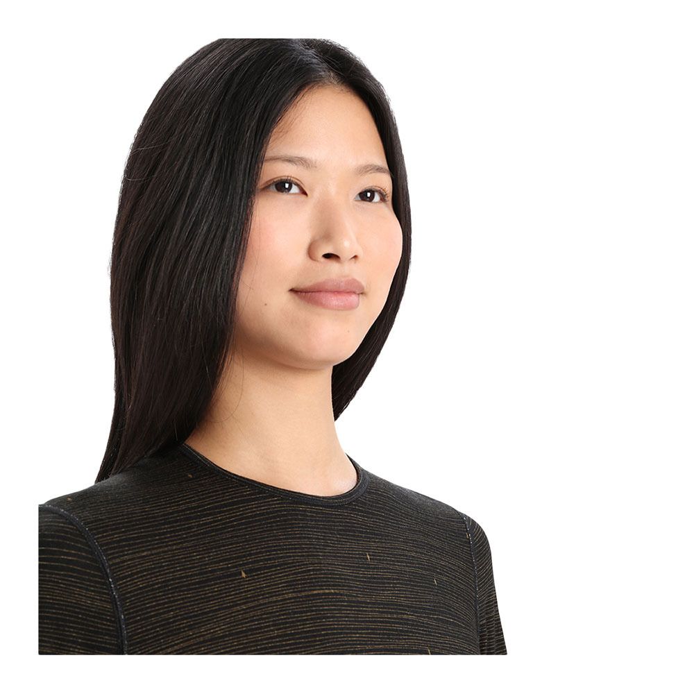 Icebreaker 200 OASIS - Tee-shirt Femme black/clove/aop