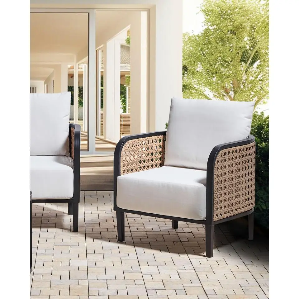 MONTEFALCO - Tuinstoel - Wit - Aluminium