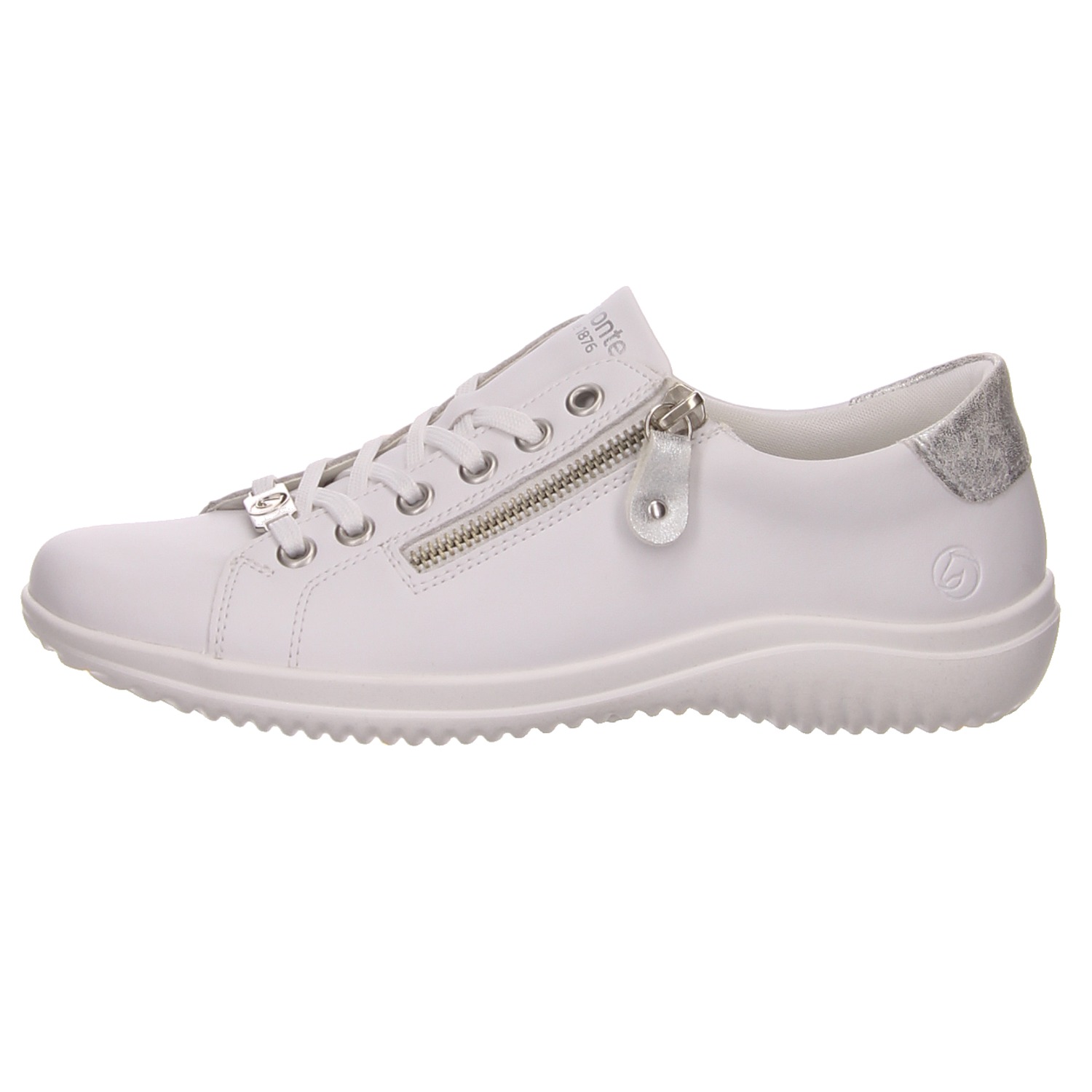 Remonte Schnürhalbschuh weiß weiss/weiss kombi