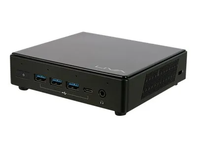ECS LIVA Z3 Plus - Barebone - USFF - 1 x Core i3 10110U / op til 4.1 GHz - RAM 0 GB - UHD Graphics - Gigabit Ethernet - sort