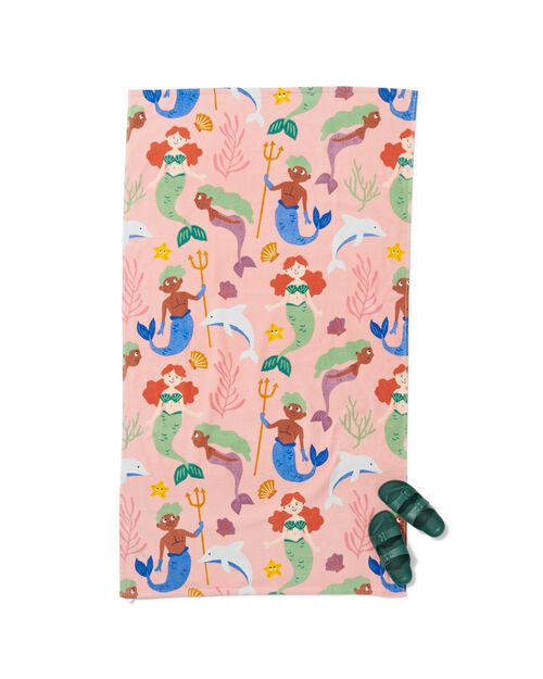 drap de plage enfants 80x140 sirène
