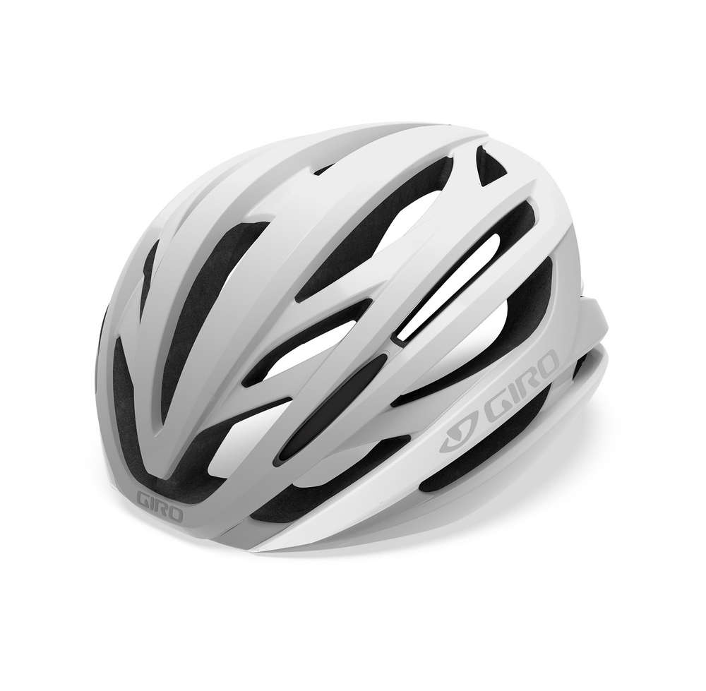 Giro Syntax Race Fietshelm Mat Wit/Zilver