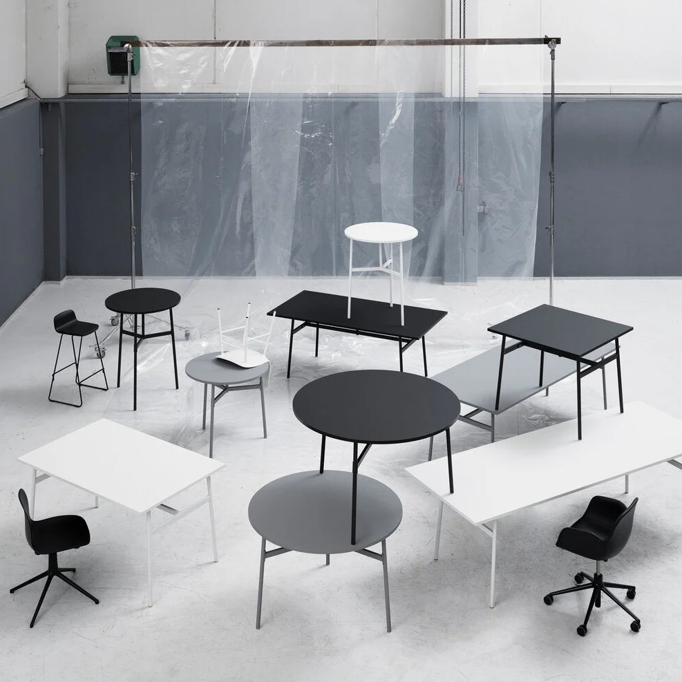 Normann Copenhagen  Union bord, sort - H: 74,5 x Ø: 120 cm