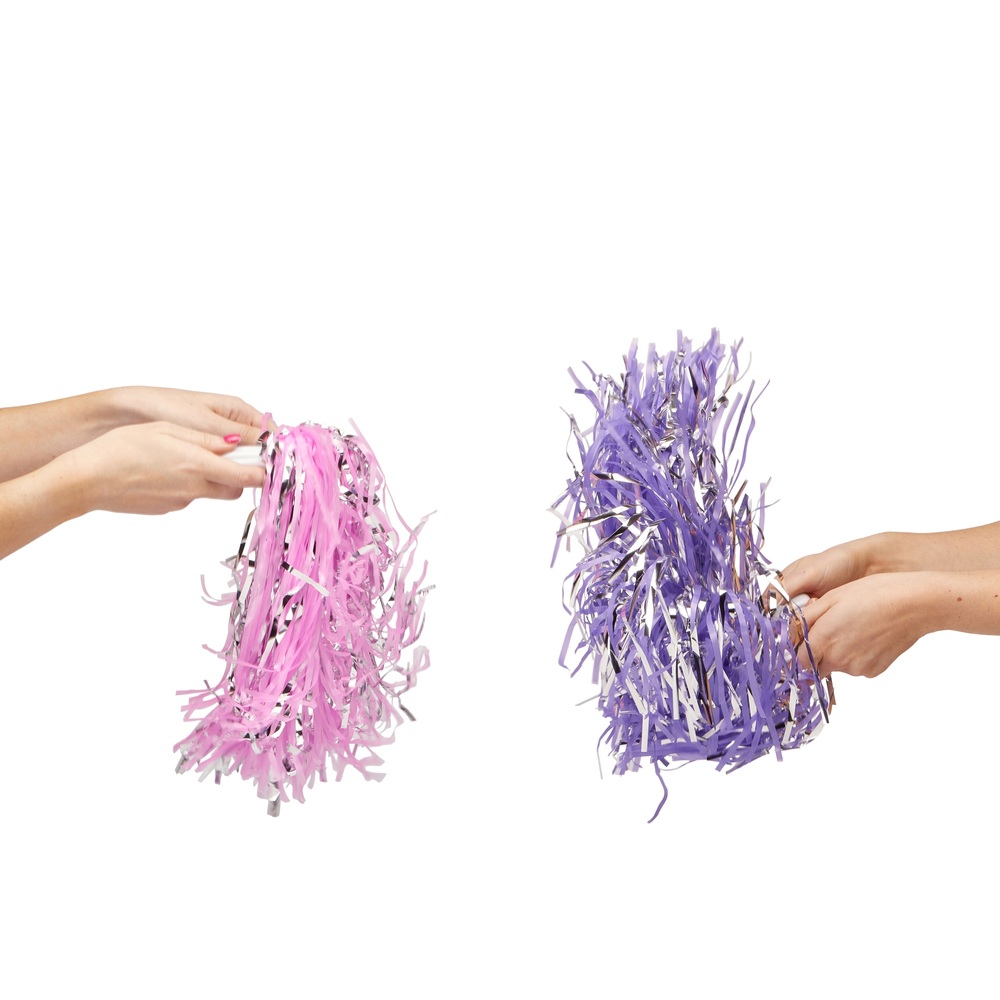 Ich liebe den Look Cheerleader Pompons Sortiment