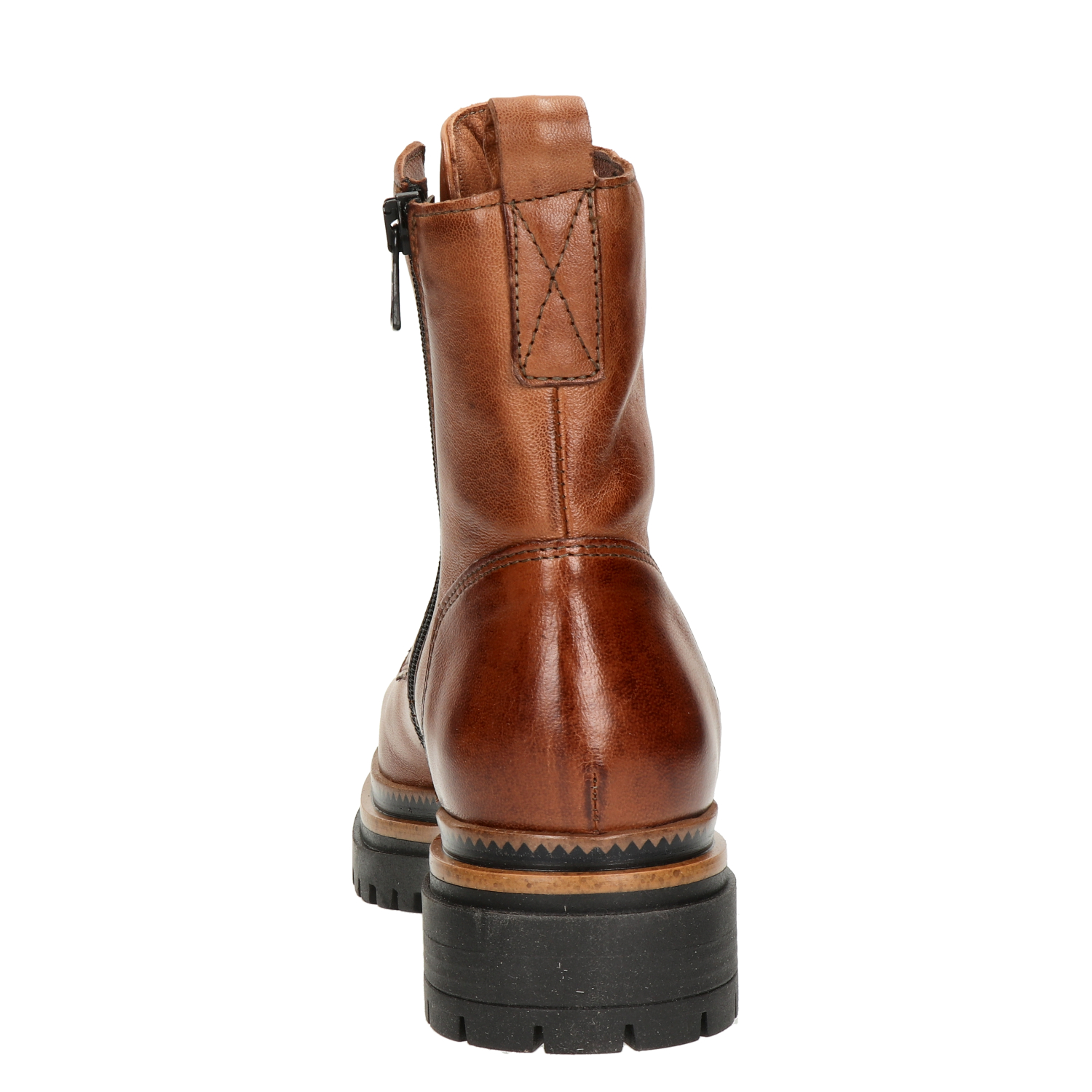 dames veterboot Nelson Cognac