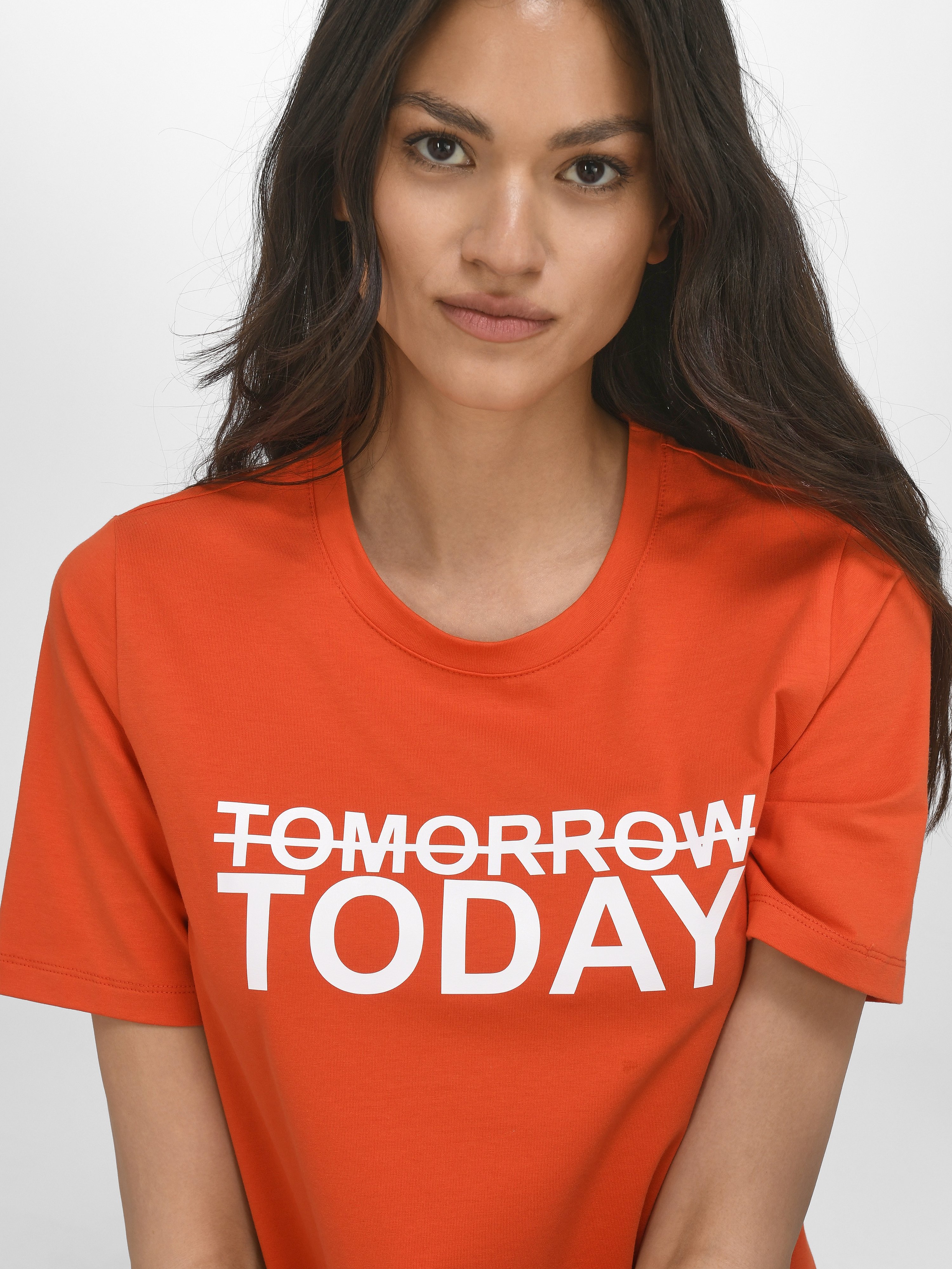 Rundhals-Shirt mit 1/2-Arm