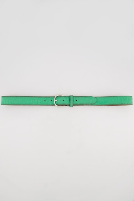 Ledergürtel, Krokoprägung, Metallic-Schließe