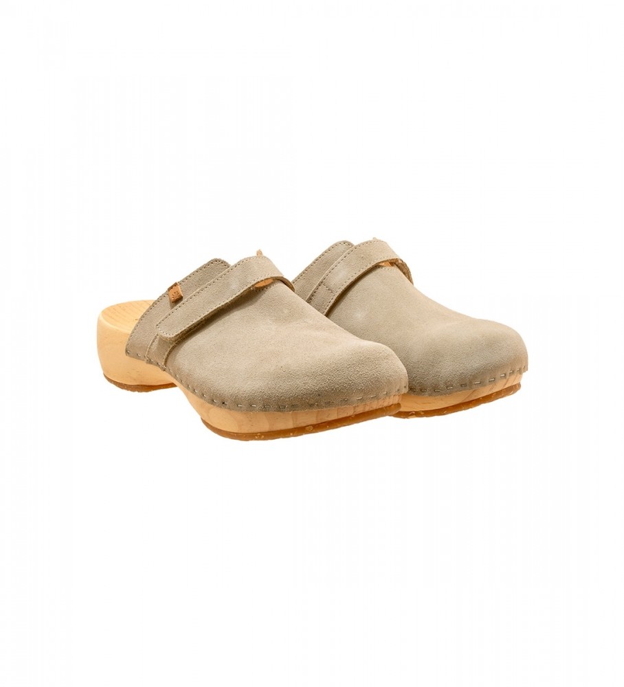 Tamancos de couro Naturalist N5834 Shokunin Cinza