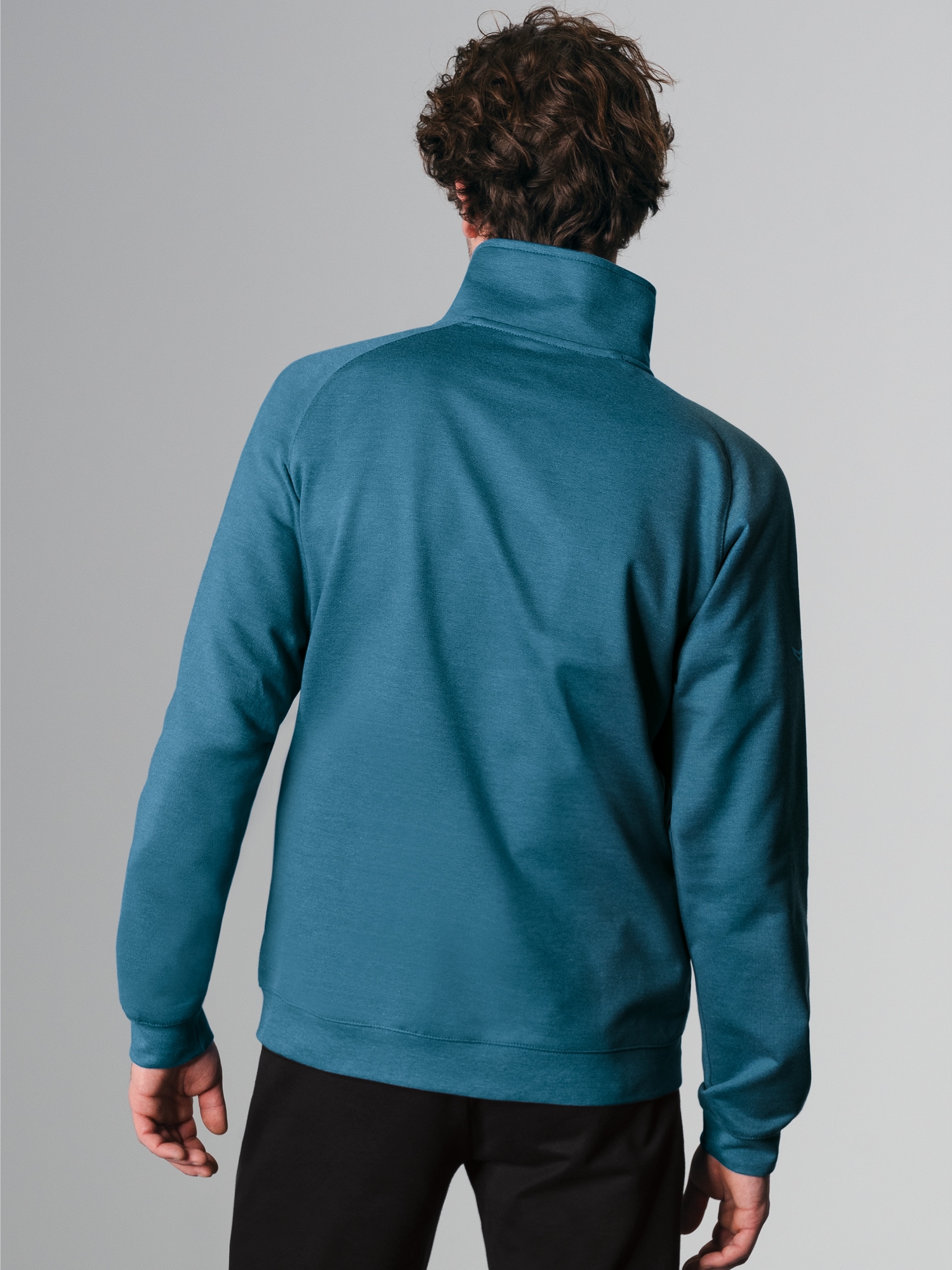 Raglanjacke aus Sweat-Qualität Saphir-light-melange