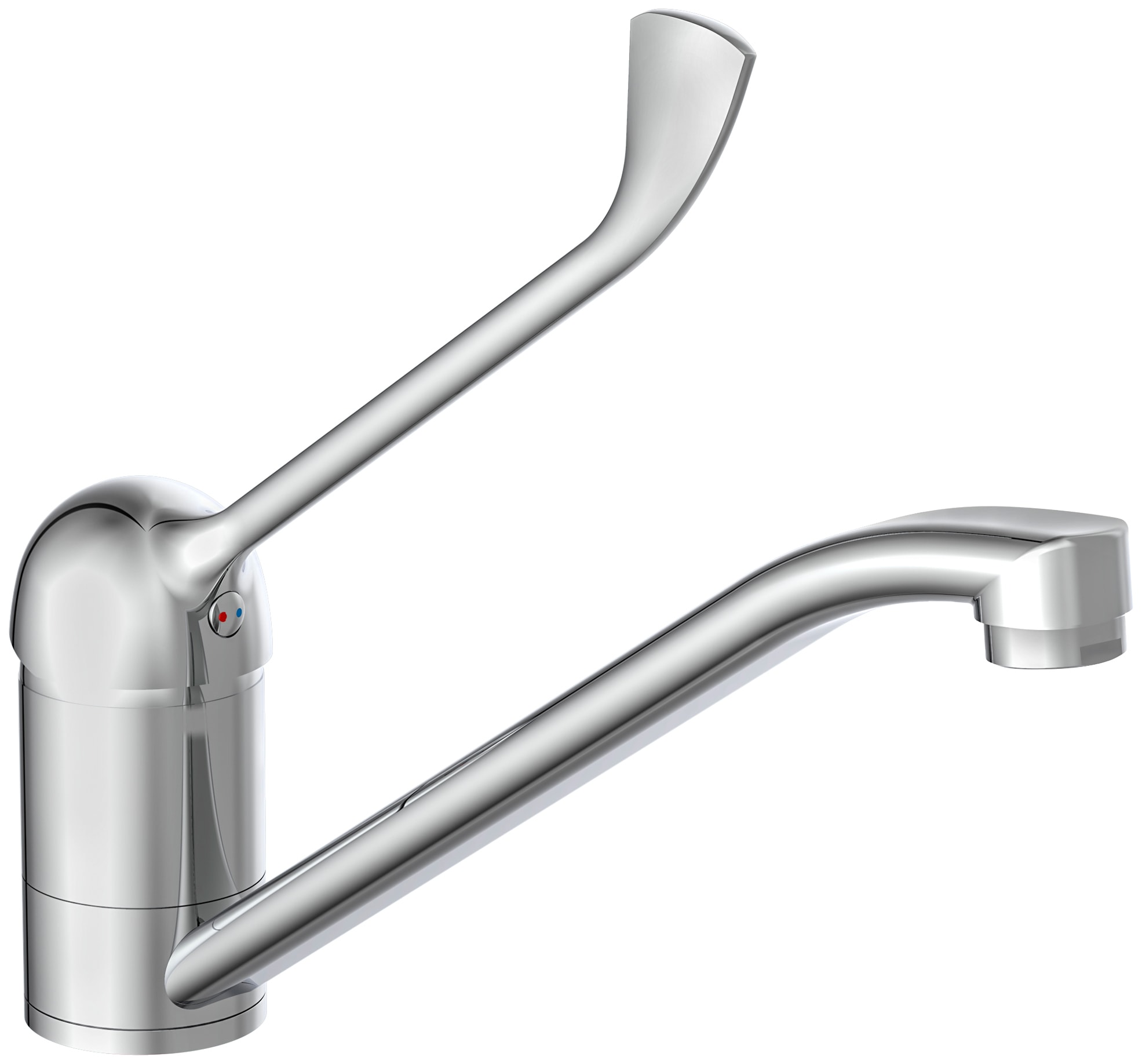 Schütte Spültischarmatur »Waldo« Wasserhahn mit verlängertem Hebel, 150° schwenkbar, Chrom, Hochdruck