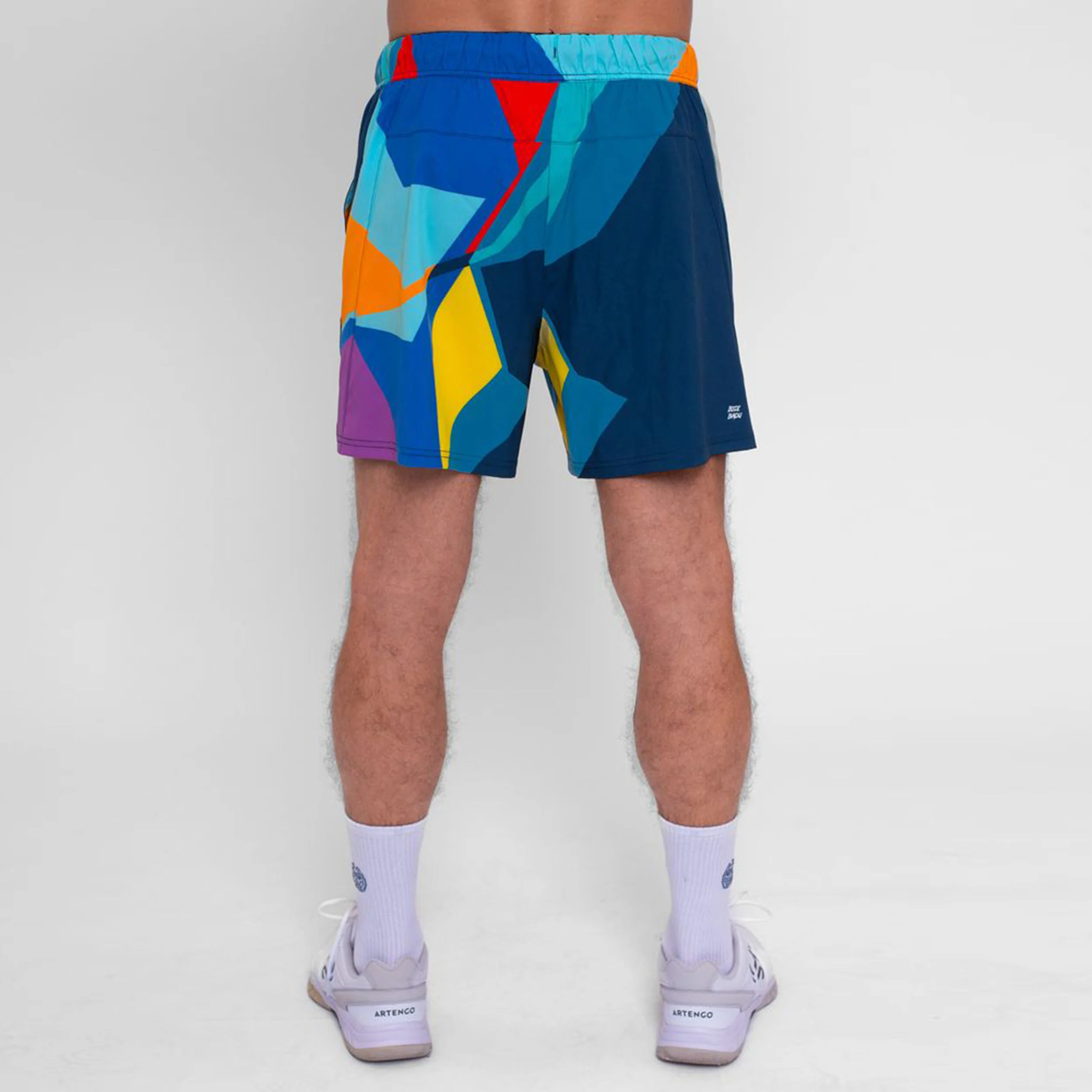 BIDI BADU Twiggy Shorts Hommes - Bleu Foncé , Multicouleur