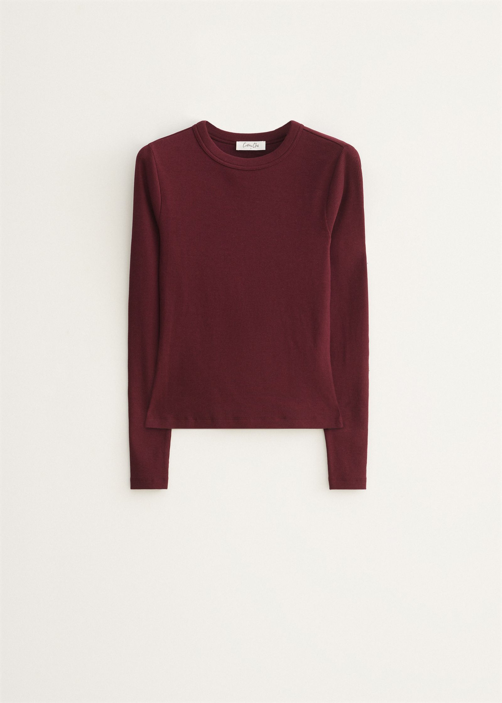 Longsleeve met rib