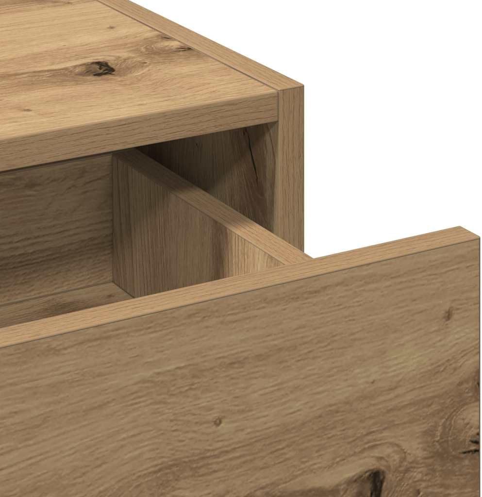 Schminktisch Braun aus Holzwerkstoff, 100x40x70 cm, mit Spiegel und Schubladen für Make-up, stilvolle Aufbewahrung im Schlafzimmer und Jugendzimmer