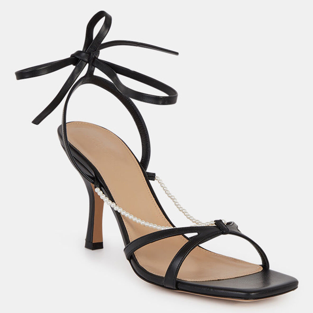 JW Anderson Sandales Olga noires - Talon 8 cm