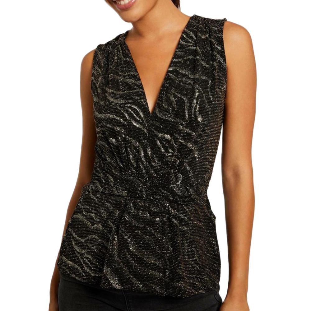 Morgan Top Noir brillant Femme Morgan Dbam