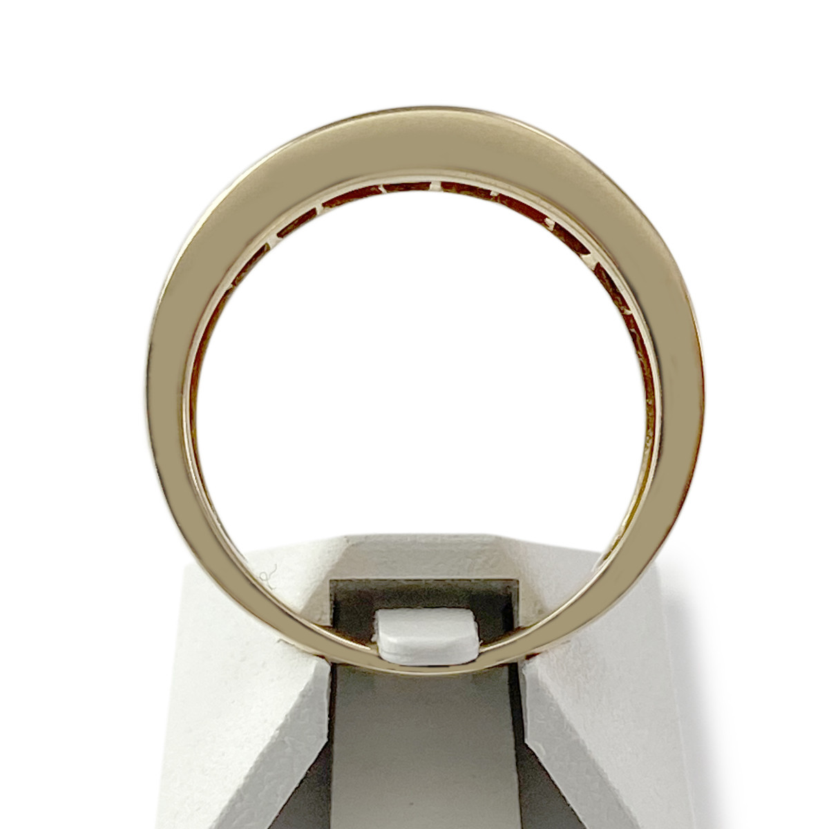 Bague d'occasion or 750 jaune saphirs diamants
